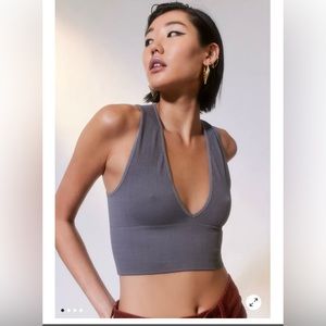 Urban outfitters seamless plunge bra top
